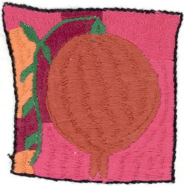 Stickerei von Mitra