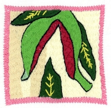 Broderie réalisée par  Hassina