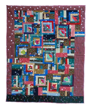 Patchwork from Frances Fry , D, "Cotton connexion"