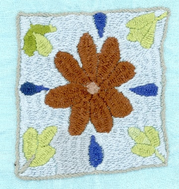 Broderie réalisée par Saira