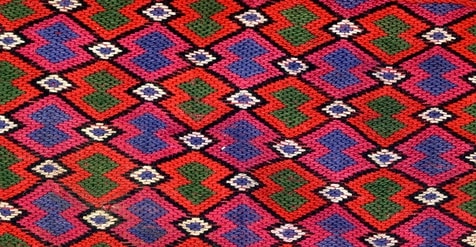 Traditional keshide embroidery