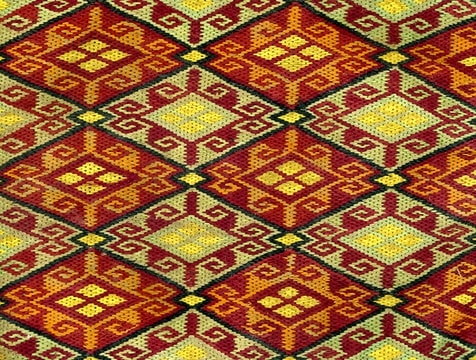 Détail d'une broderie keshide traditionnelle