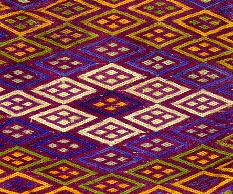 Détail d'une broderie keshide traditionnelle