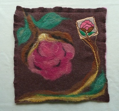 Allpiqué on felt, Sabine Dryander, D