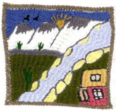 Broderie réalisée par Freshta